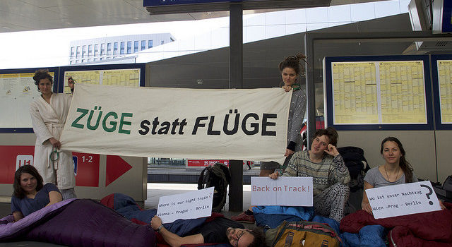 Proteste am Wiener Hauptbahnhof